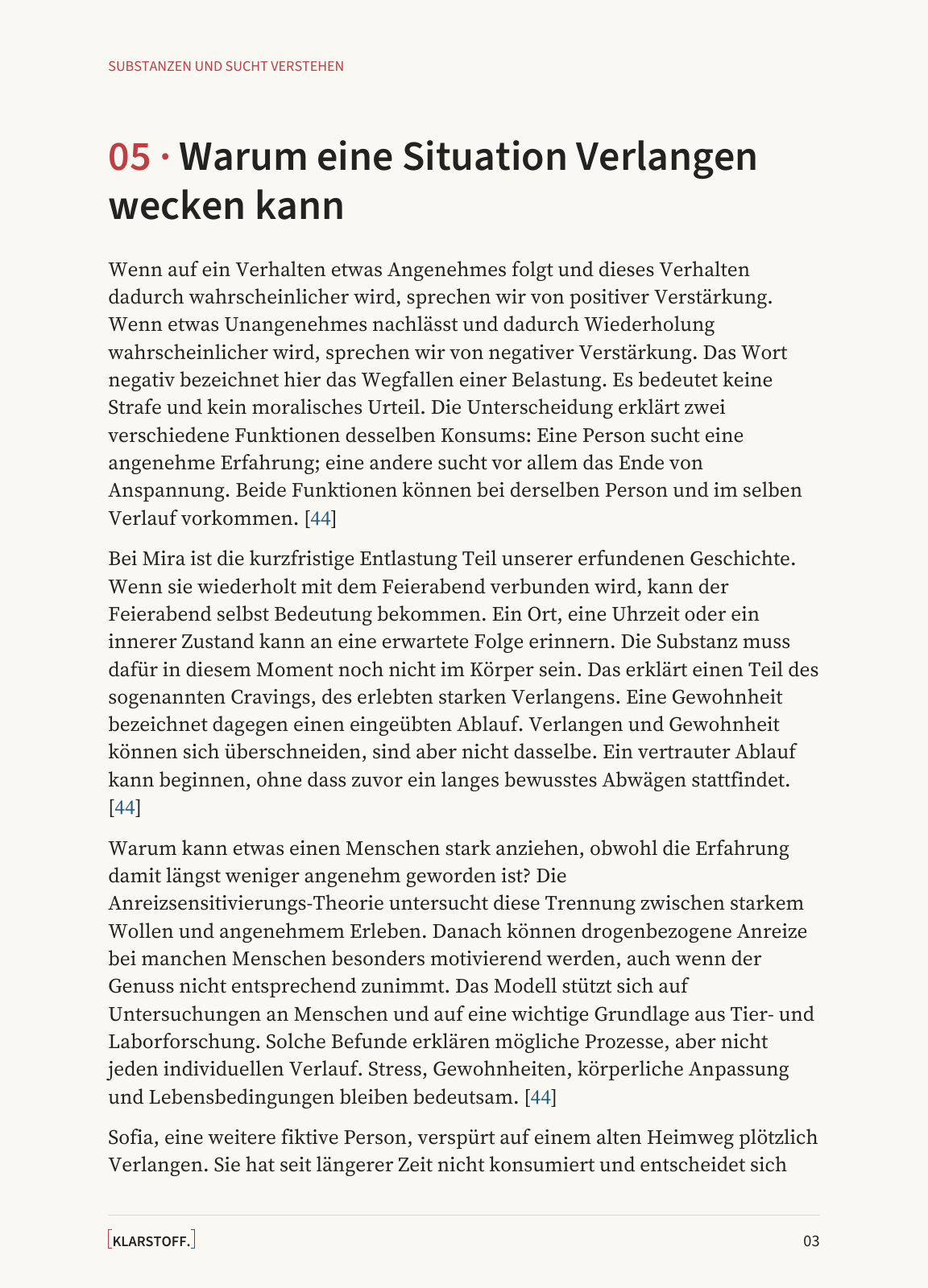Originalseite 3 der Grundlagenprobe: Warum eine Situation Verlangen wecken kann